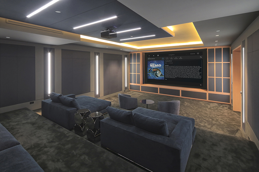 Control Home Theater TV, Audio, and Shades